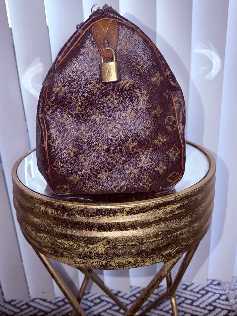 Louis Vuitton Brown Monogram Top-Handle Travel Bag - Picture 2 of 4